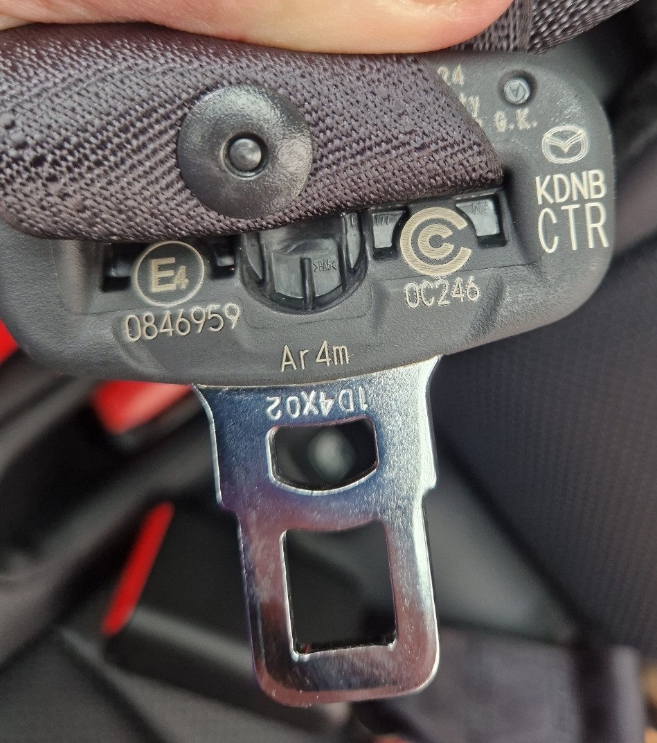 Mazda CX-80 SEAT BELT STALK (REAR CENTRE)