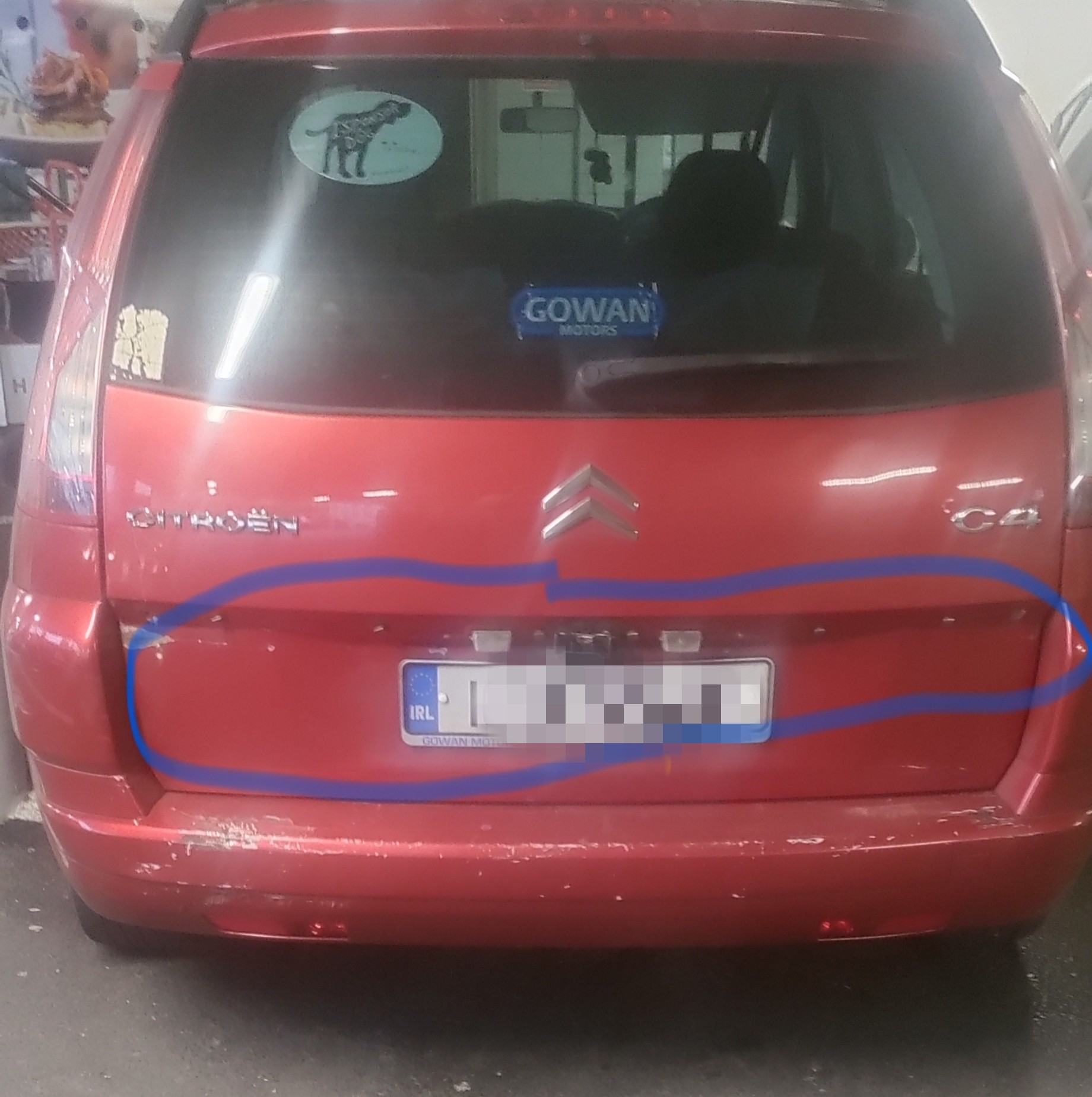 Citroen Grand C4 Picasso Tailgate Panel Trim
