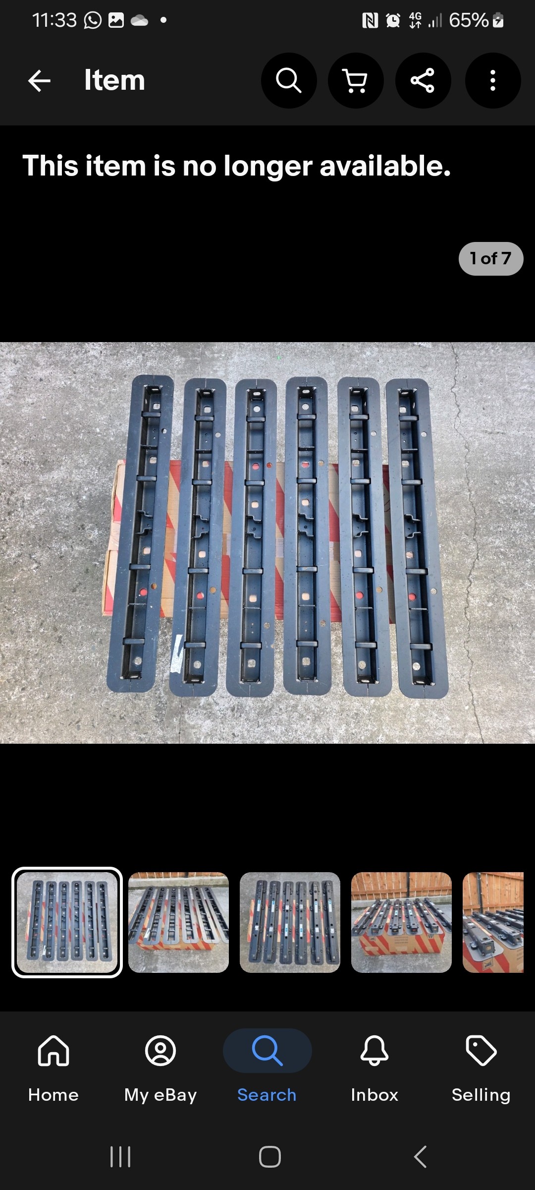 Ford Transit Custom second roll seat bracket or rails