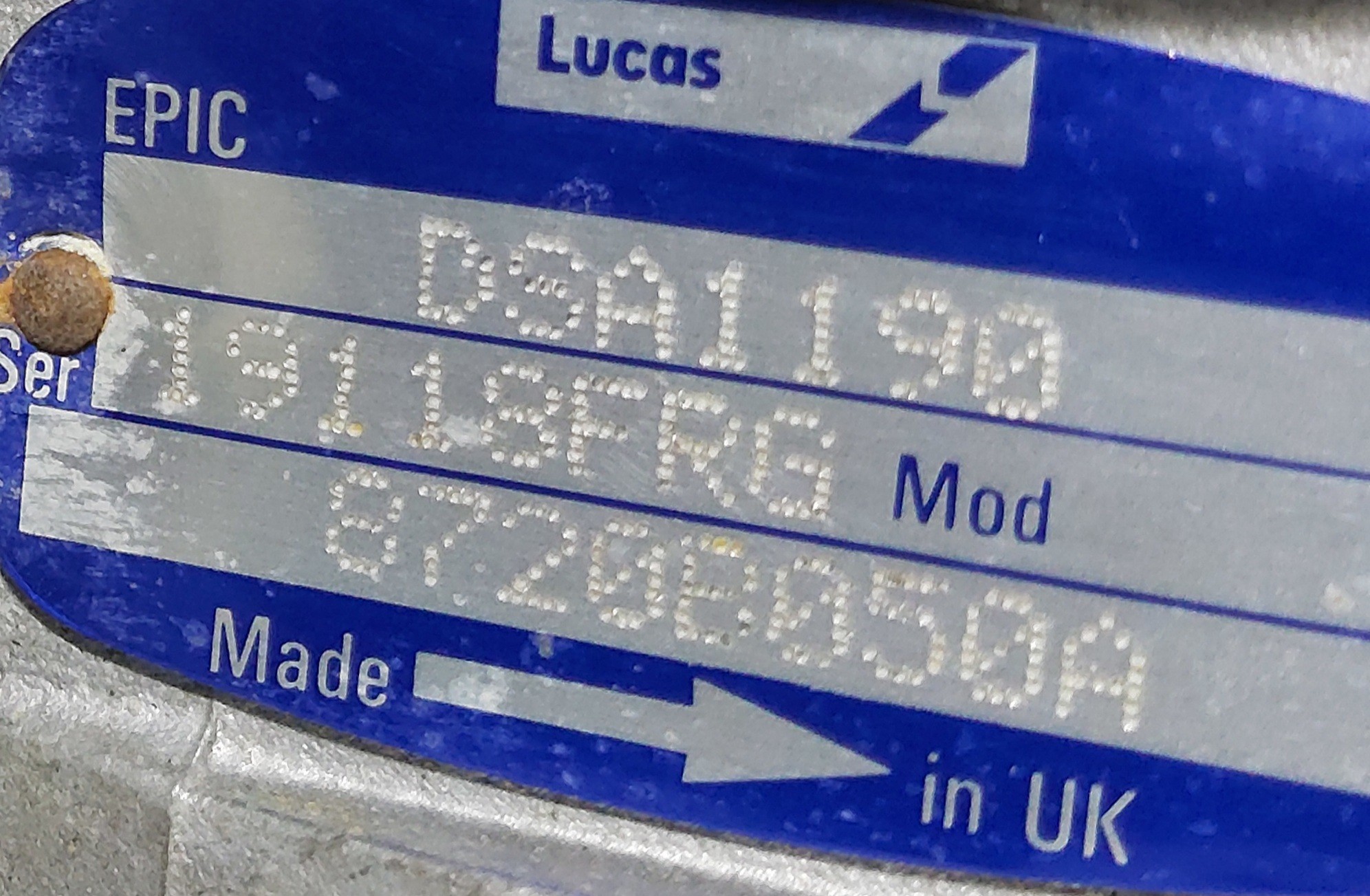 Ford Transit Fuel Injection Pump