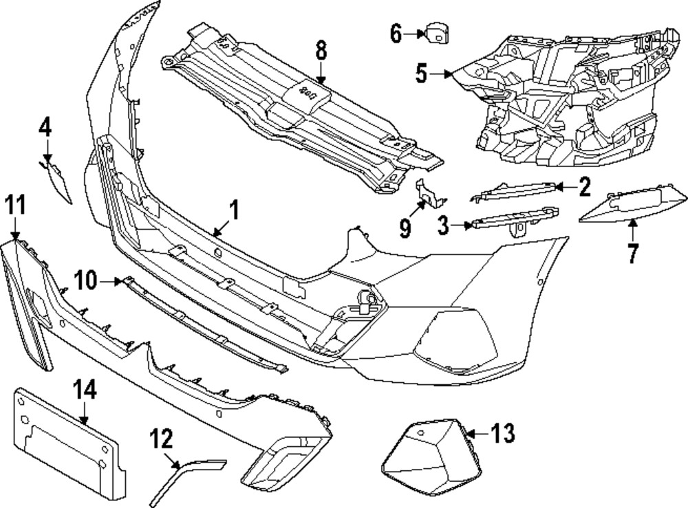 BMW I5 front bumper