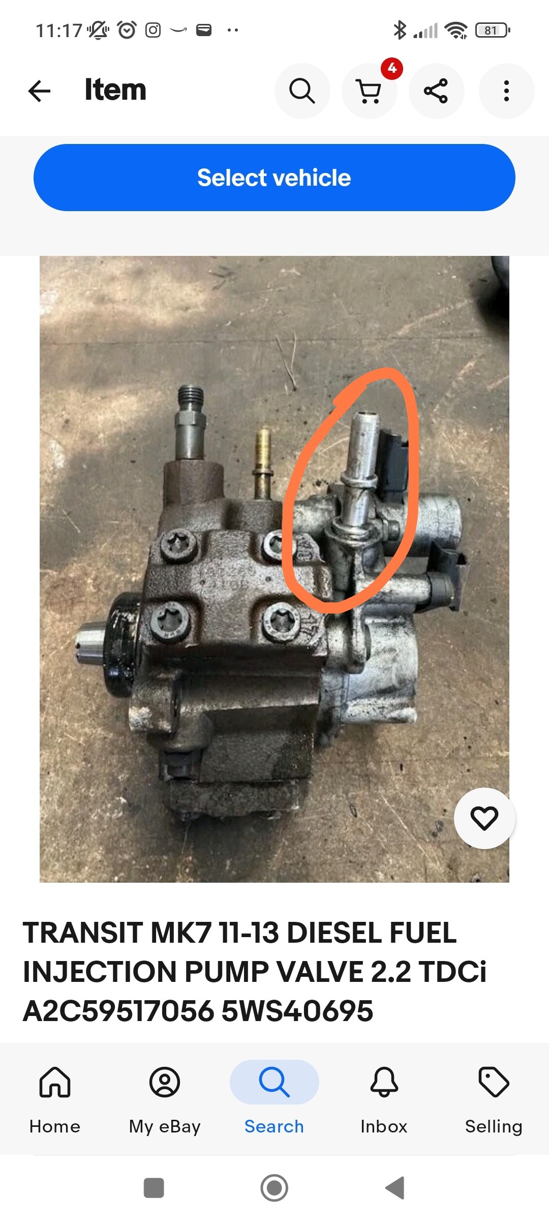 FORD Transit Fuel Injection Pump