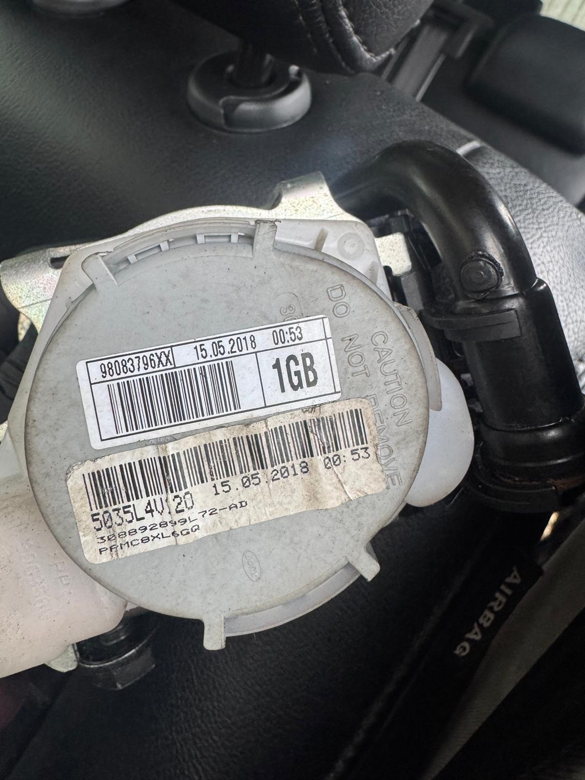 TOYOTA Proace Verso SEAT BELT STALK (FRONT N/S)