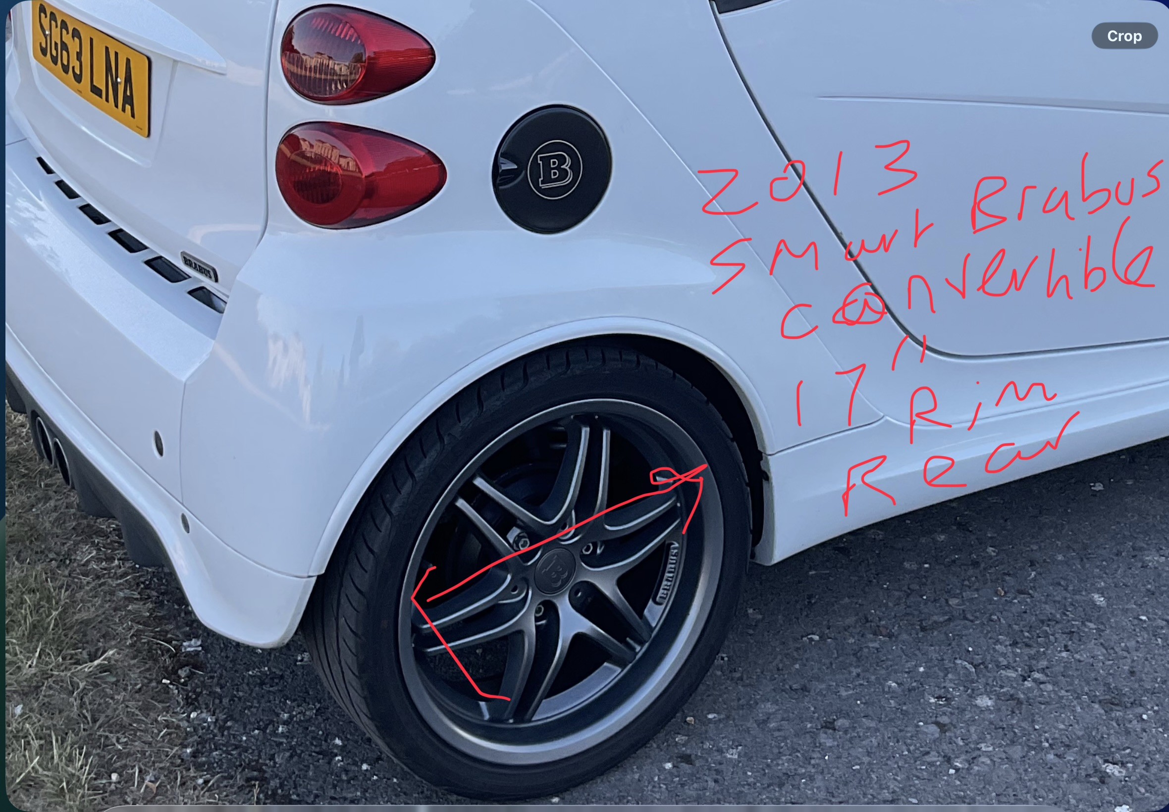 SMART Fortwo Cabrio WHEEL (ALLOY)