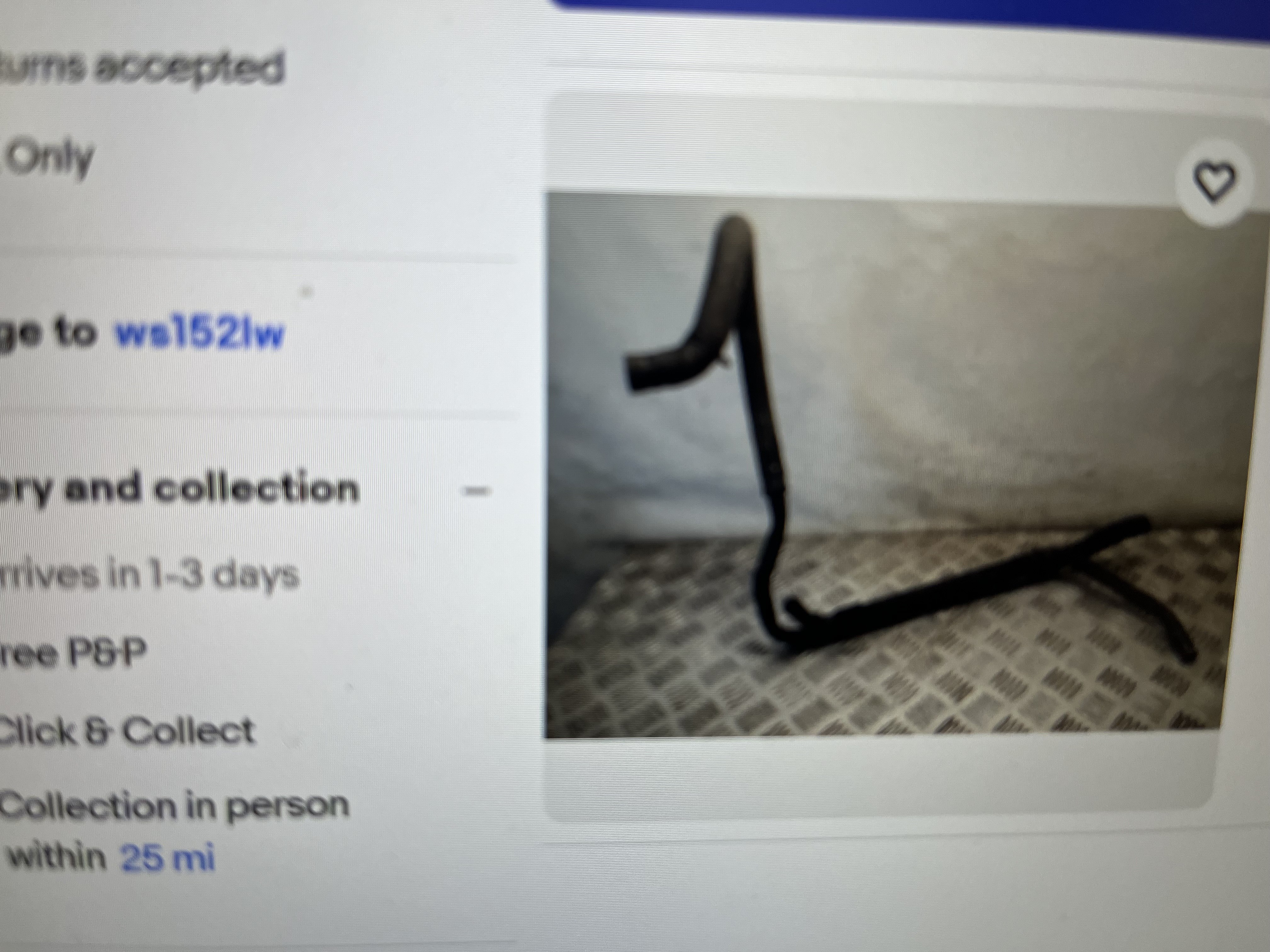 HYUNDAI Terracan water pipe