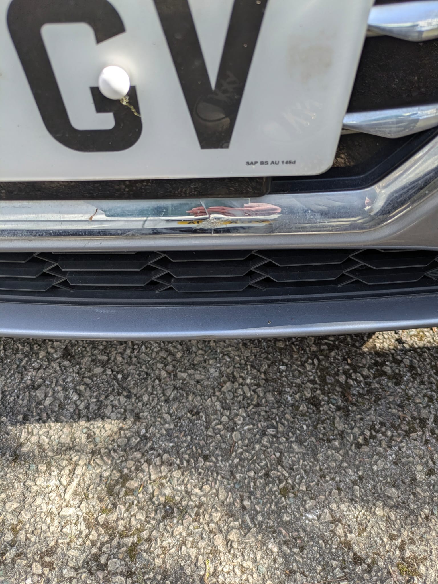 MG 5 Front bumper chrome trim
