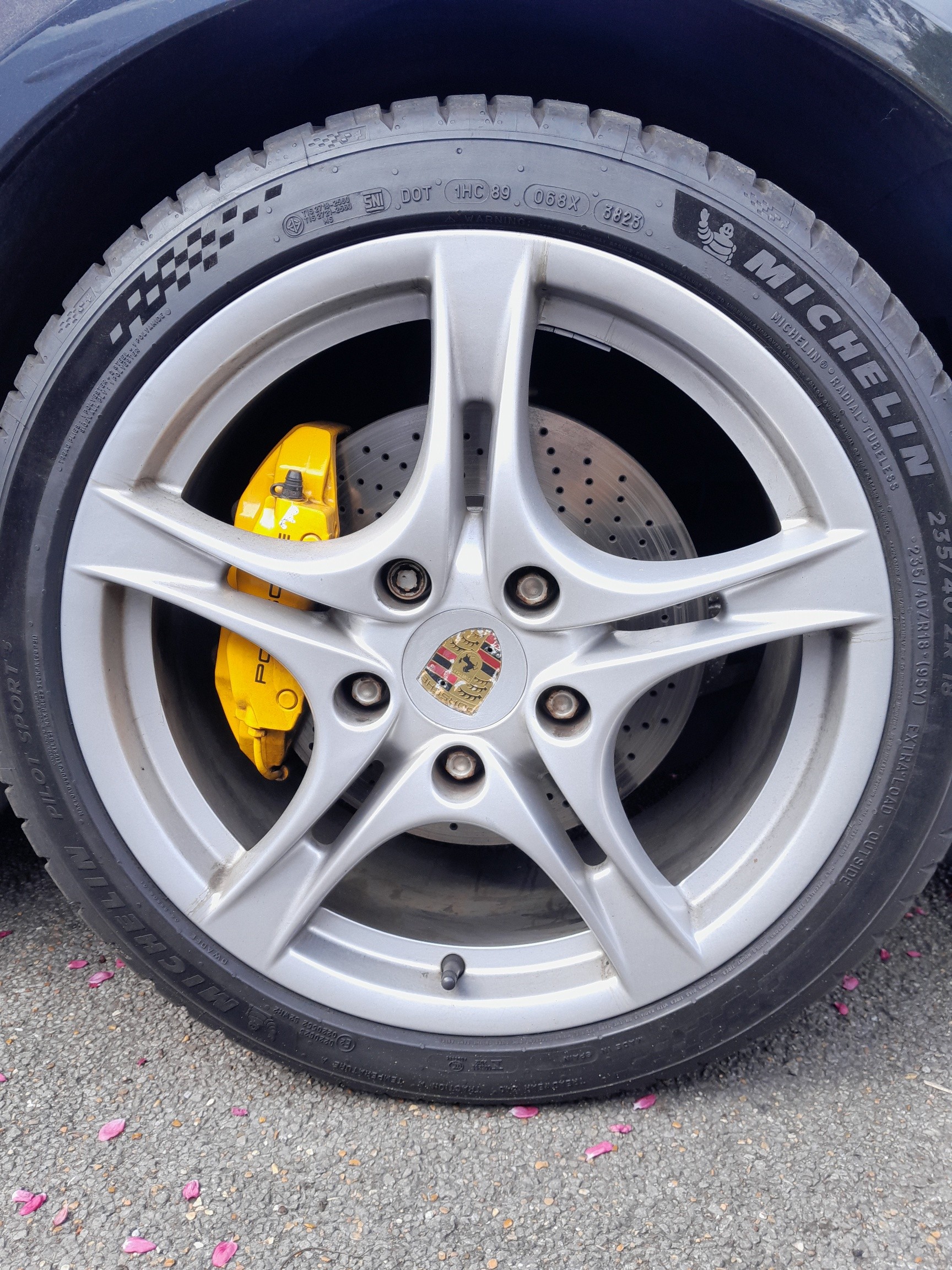 PORSCHE Cayman 8J X 18 Carrera S II front wheel