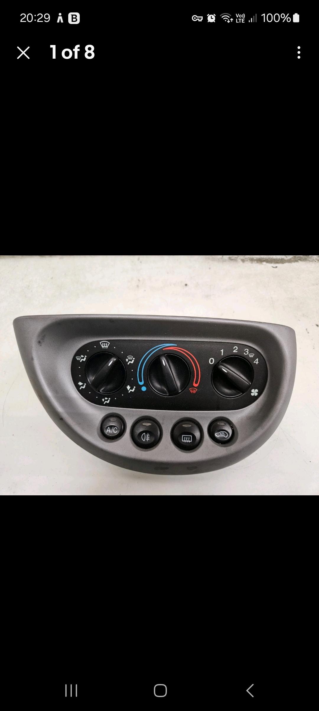 FORD KA HEATER CONTROL PANEL