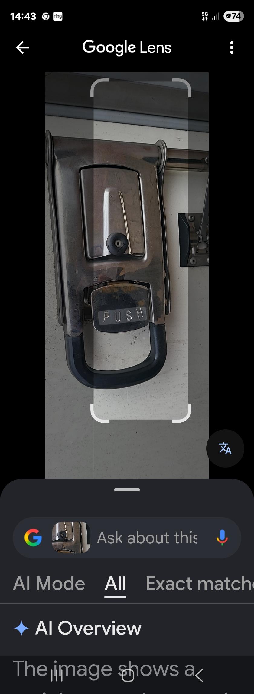RENAULT Master Rear door handle