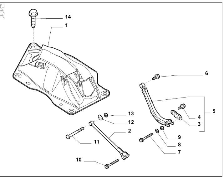 FIAT Doblo Cargo LOWER CONTROL ARM - NSR Rear Left