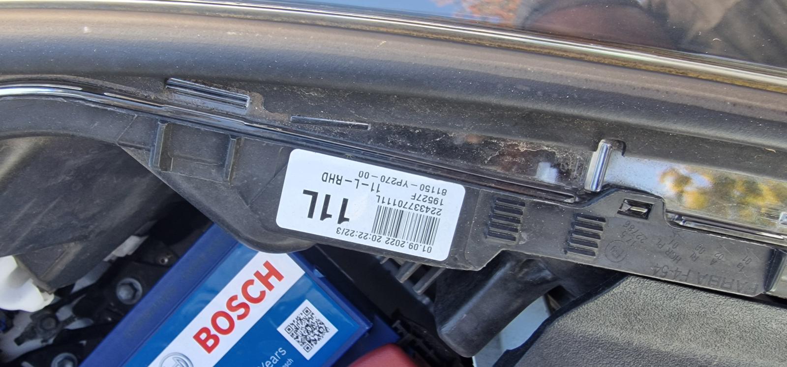 TOYOTA C-HR HEADLAMP - NS Left, OS Right