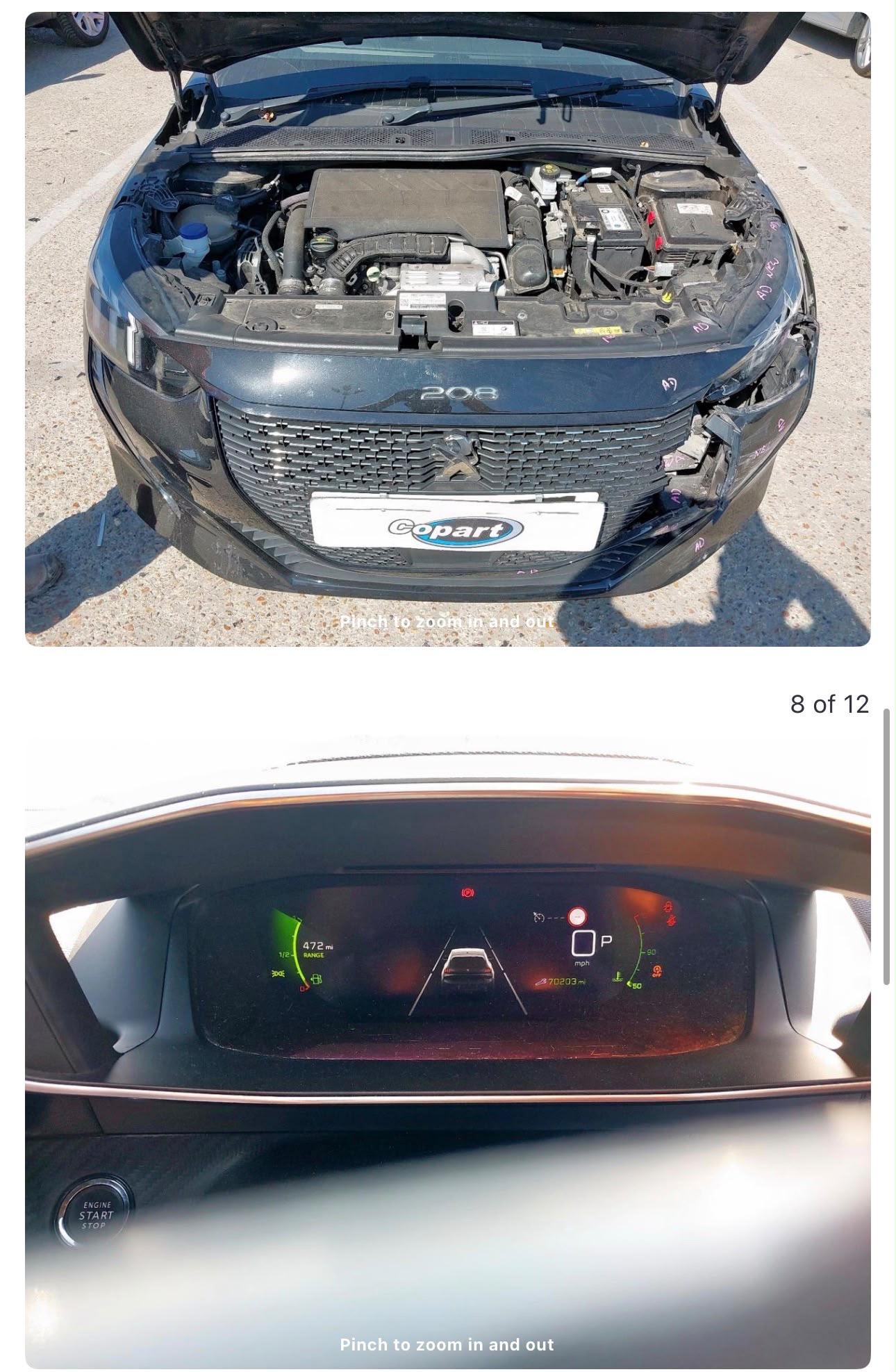 PEUGEOT 208 GRILLE - FRONT