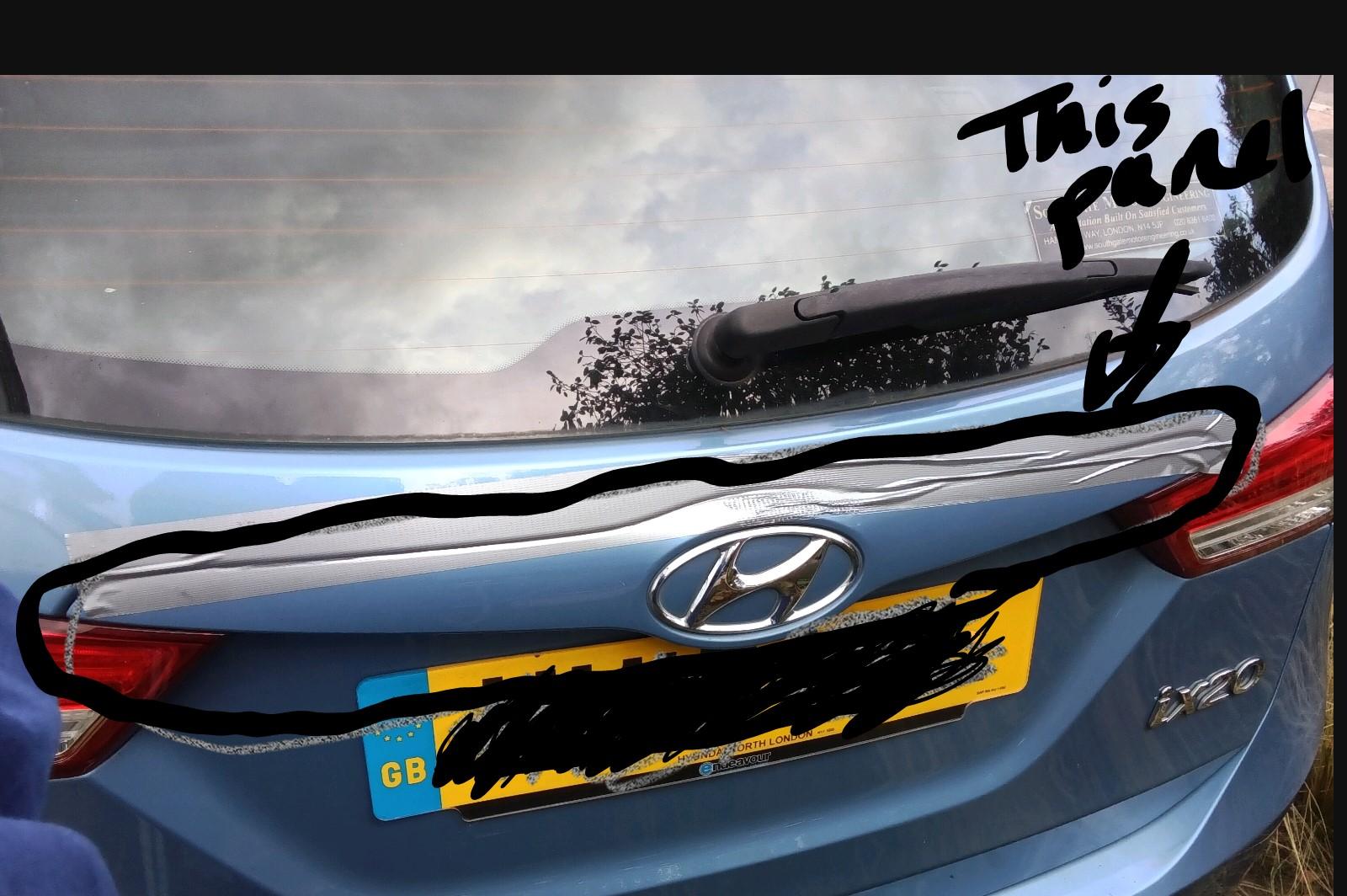 HYUNDAI IX20 Boot panel